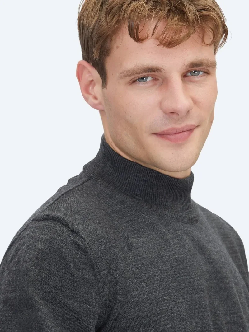 Kip Hard Coal Knitwear Sweatshirt